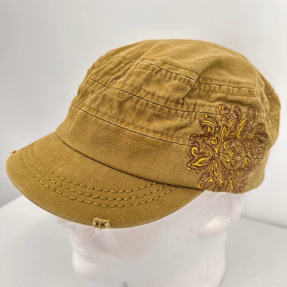 Life Is Good Green Embroidered Cadet Adjustable Hat